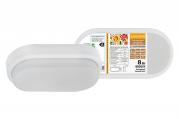 Св-к LED ДПП 2801 8Вт 700 лм 4000К IP65 белый овал 200*100*46 мм Народный 1/20
