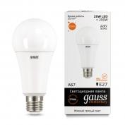 Лампа Gauss Elementary LED A67 25W E27 2700K 1/10/50