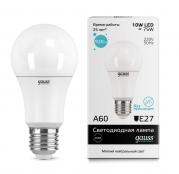 Лампа Gauss Elementary LED A60 10W E27 4100K 1/10/50