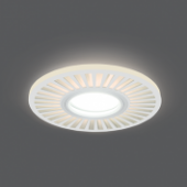 Св-к Backlight BL137 Кругл./узор Белый, Gu5.3, 3W, LED 3000K 1/40