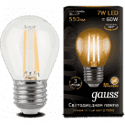 Лампа Gauss LED Filament Globe E27 9W 2700K 1/10/50