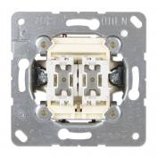 Юнг выключатель 2х клавишного 10АХ, 250V~, белый ECO Profi 1/10/200