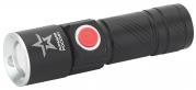 Фонарь LED MA-601 универс. Циркон 3 Вт рег. фокус, 3 режима, Li аккум  ЭРА АРМИЯ РОССИИ