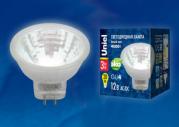 Лампа светодиодная LED-MR11-3W/NW/GU4 GLZ21TR 12V. Прозрачная. 4000K Uniel