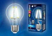 Лампа светодиодная LED-A60-8W/NW/E27/CL PLS02WH Форма 