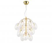 07654-15 Подвесной светильник АМОС золото d55 h90 G4 15*3W (Led)