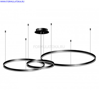 08223,19P Подвес ТОР черный w133.5*95(d80+60+40) h110 Led 110w (4000k)