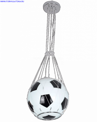 Настольная лампа МЯЧ черно-белая h-30cm d-25cm E27 1*40w